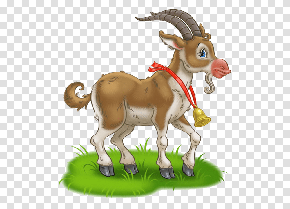 Goat Cartoon, Antelope, Wildlife, Mammal, Animal Transparent Png