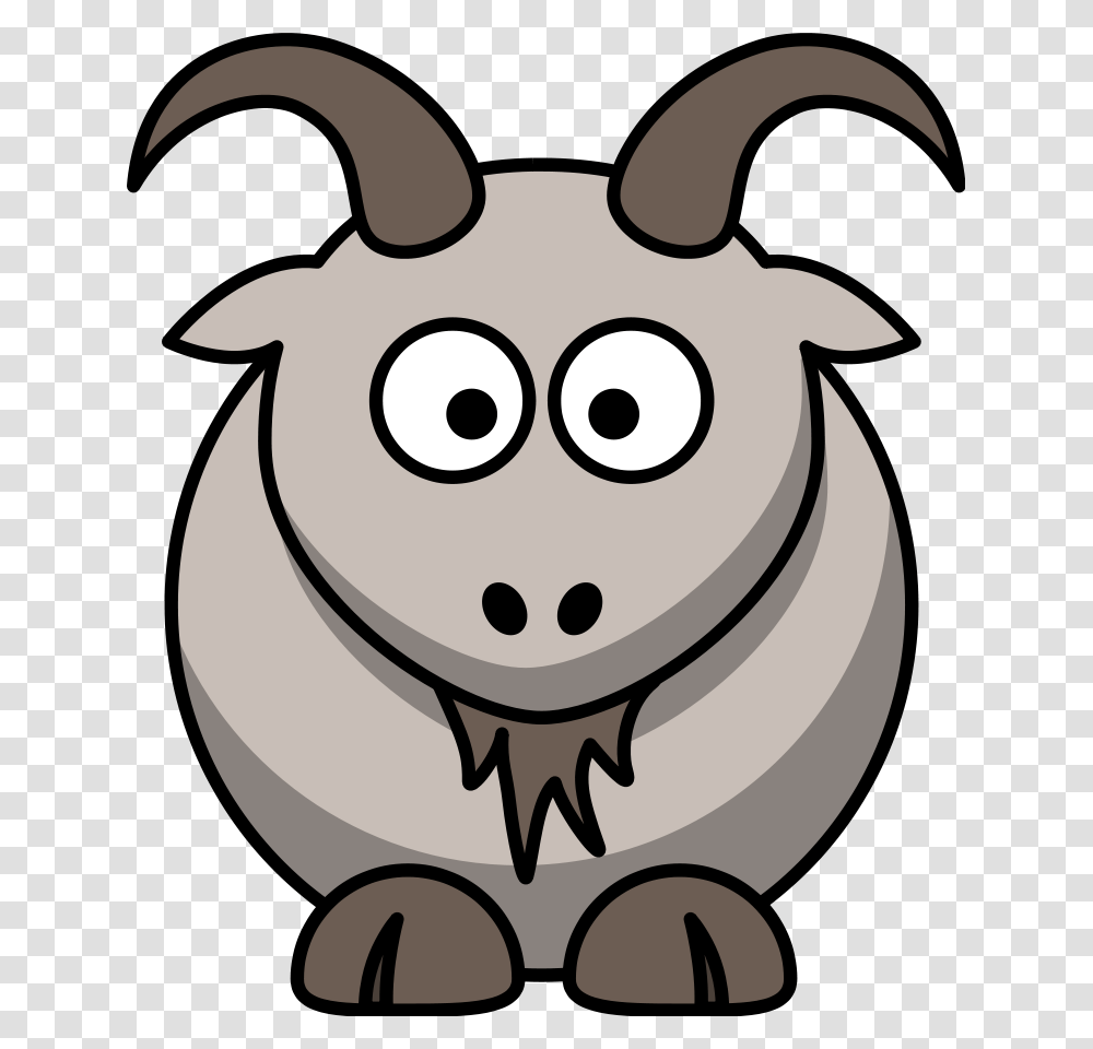 Goat Clip Art Cartoon, Animal, Mammal, Stencil, Sheep Transparent Png