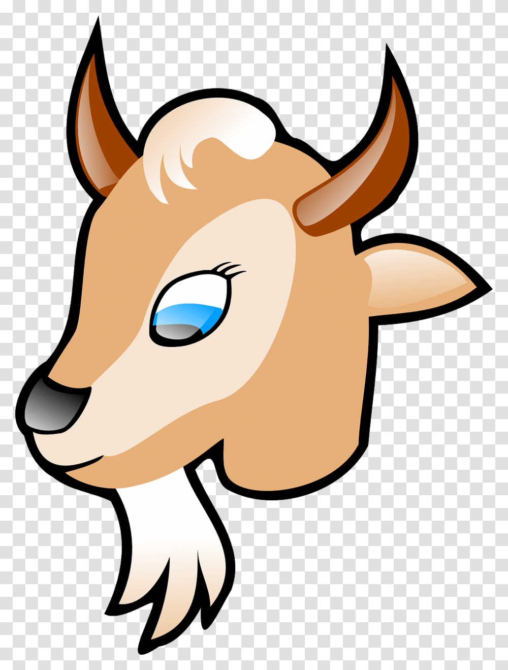Goat Clip Art, Mammal, Animal, Bull, Cattle Transparent Png