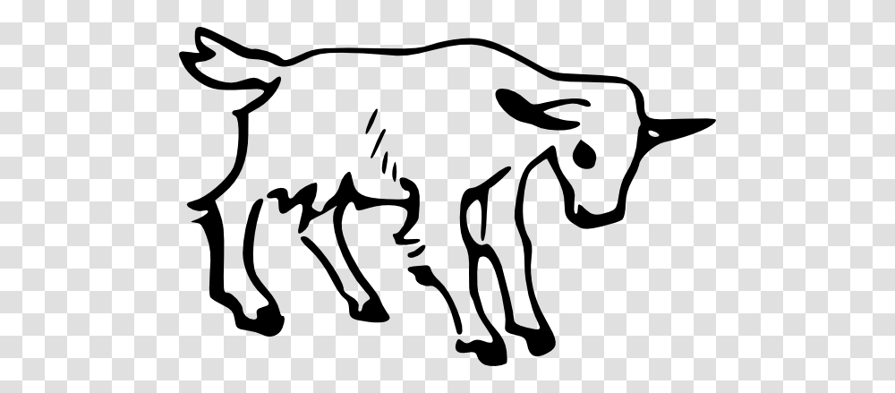 Goat Clip Art, Stencil, Animal, Mammal, Wildlife Transparent Png