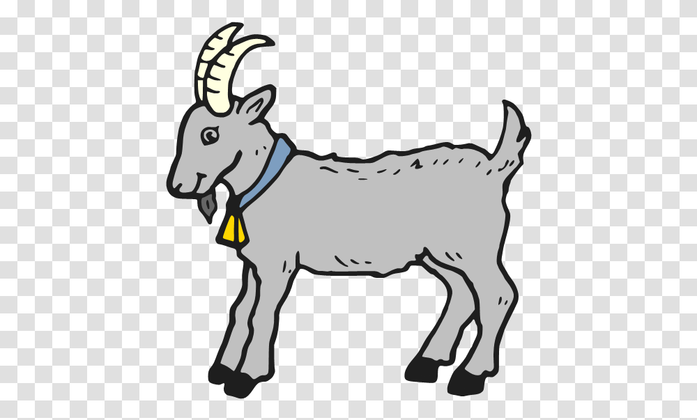 Goat Clipart Black And White, Mammal, Animal, Horse, Mountain Goat Transparent Png