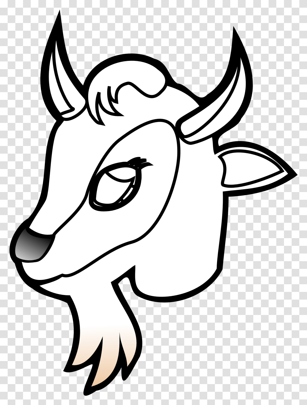 Goat Clipart Goat Head Goat Clip Art, Animal, Mammal, Bull, Cattle Transparent Png
