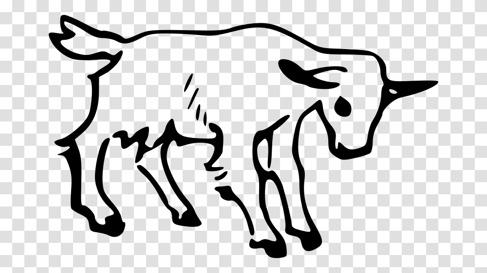 Goat Clipart Yoga Goat Outline Clip Art, Gray, World Of Warcraft Transparent Png