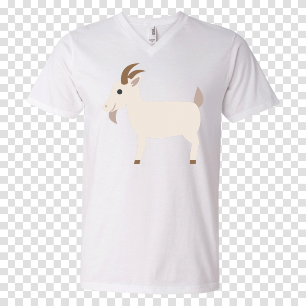 Goat Emoji Mens V Neck T Shirt That Merch Store, Apparel, T-Shirt, Sleeve Transparent Png
