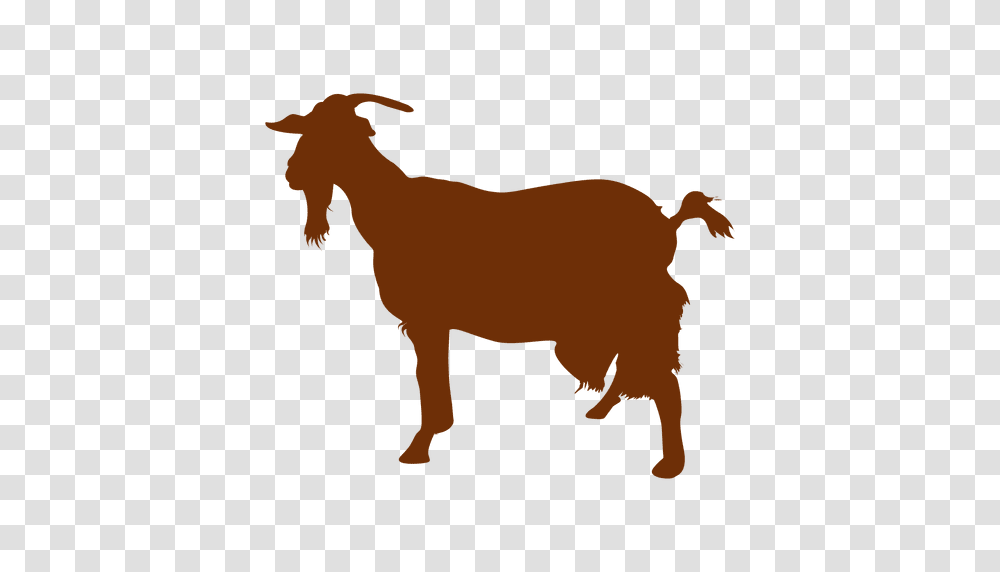 Goat Farm Silhouette, Mammal, Animal, Antelope, Wildlife Transparent Png