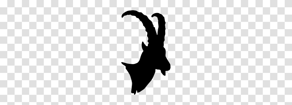 Goat Head Sticker, Silhouette, Stencil, Person, Human Transparent Png