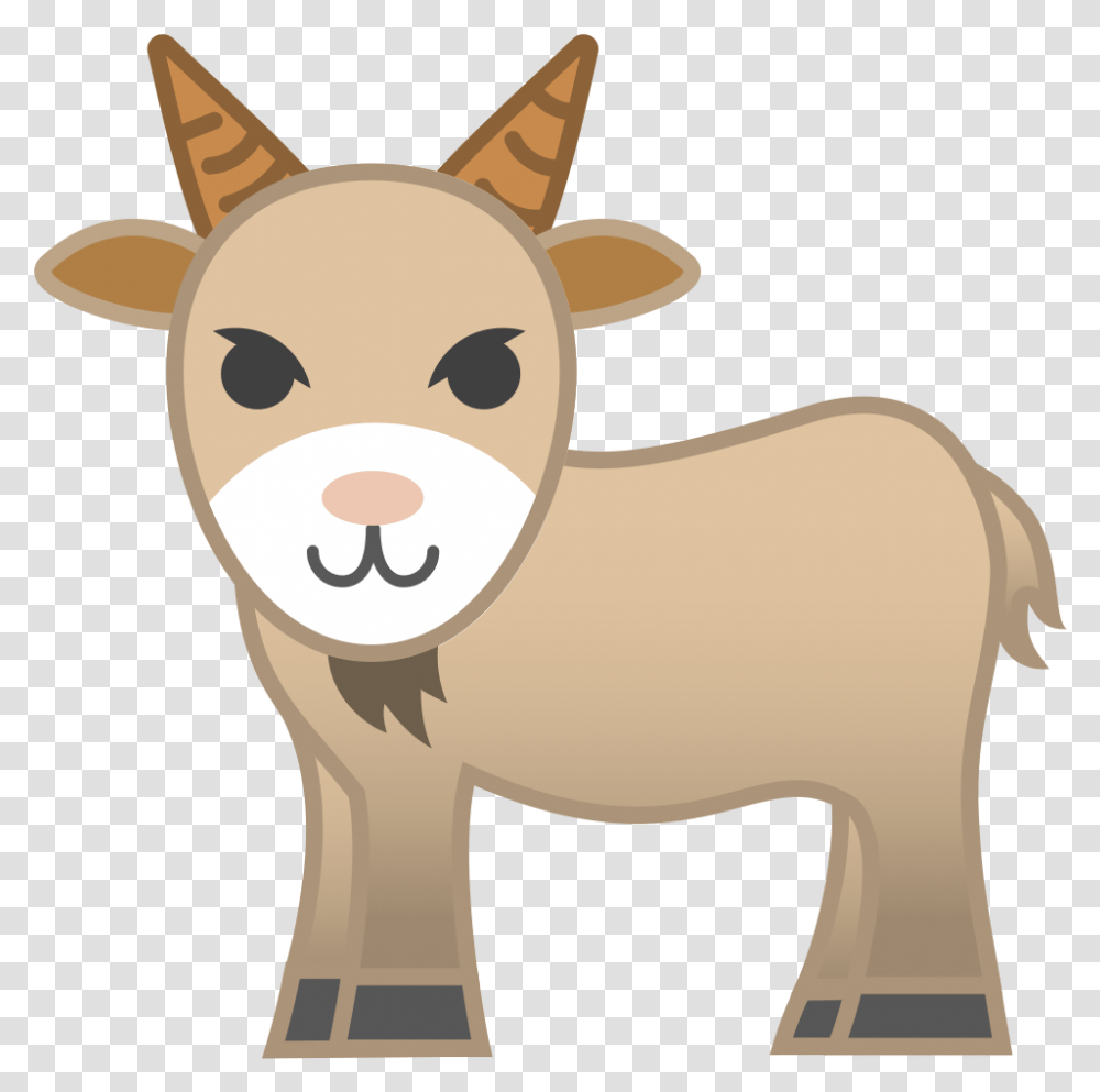 Goat Icon Emoji Salad Egg, Mammal, Animal, Sheep, Figurine Transparent Png