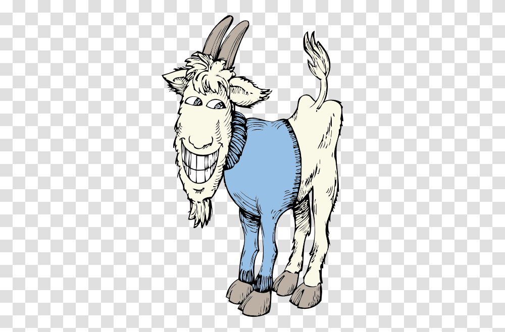 Goat In A Sweater Clip Art, Animal, Mammal, Wildlife, Teeth Transparent Png