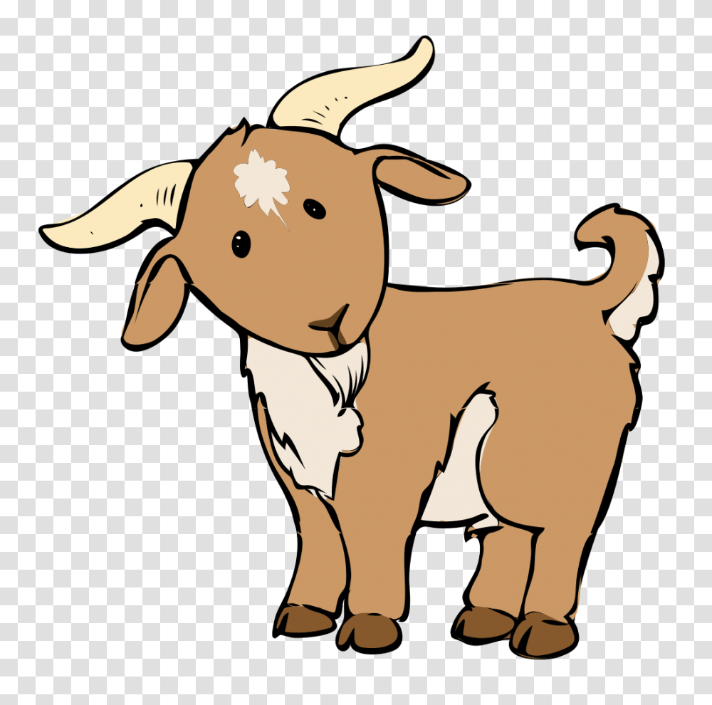 Goat Kid Clip Art Black And White, Mammal, Animal, Mountain Goat, Wildlife Transparent Png