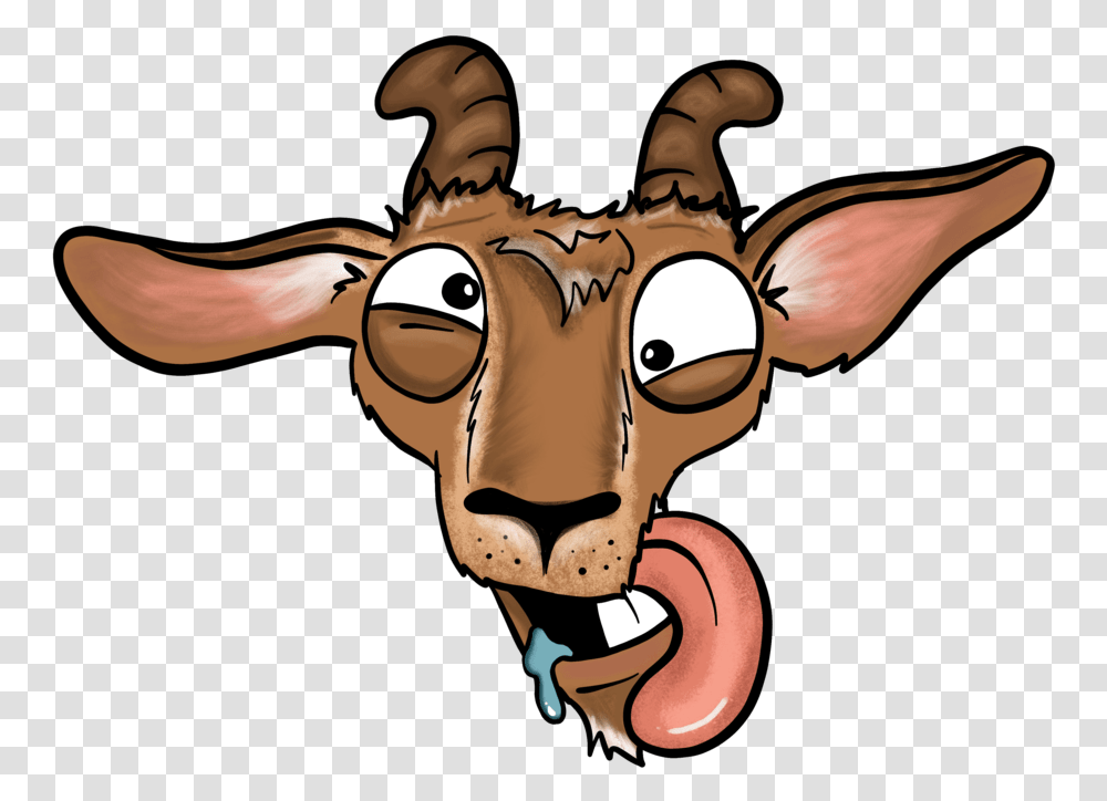 Goat Phone And Repair Cartoon, Mammal, Animal, Wildlife, Deer Transparent Png