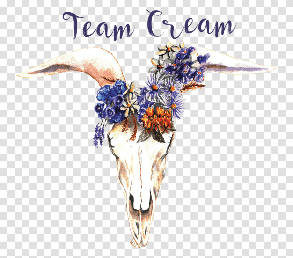 Goat Skull Floralfinalmerge Floral Design, Accessories, Costume Transparent Png