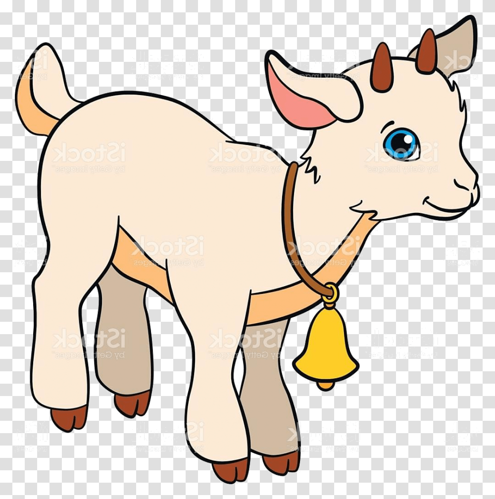 Goat X Top Cartoon Farm Animals For Kids Little Cute Goat Farm Animal Clipart, Sheep Transparent Png