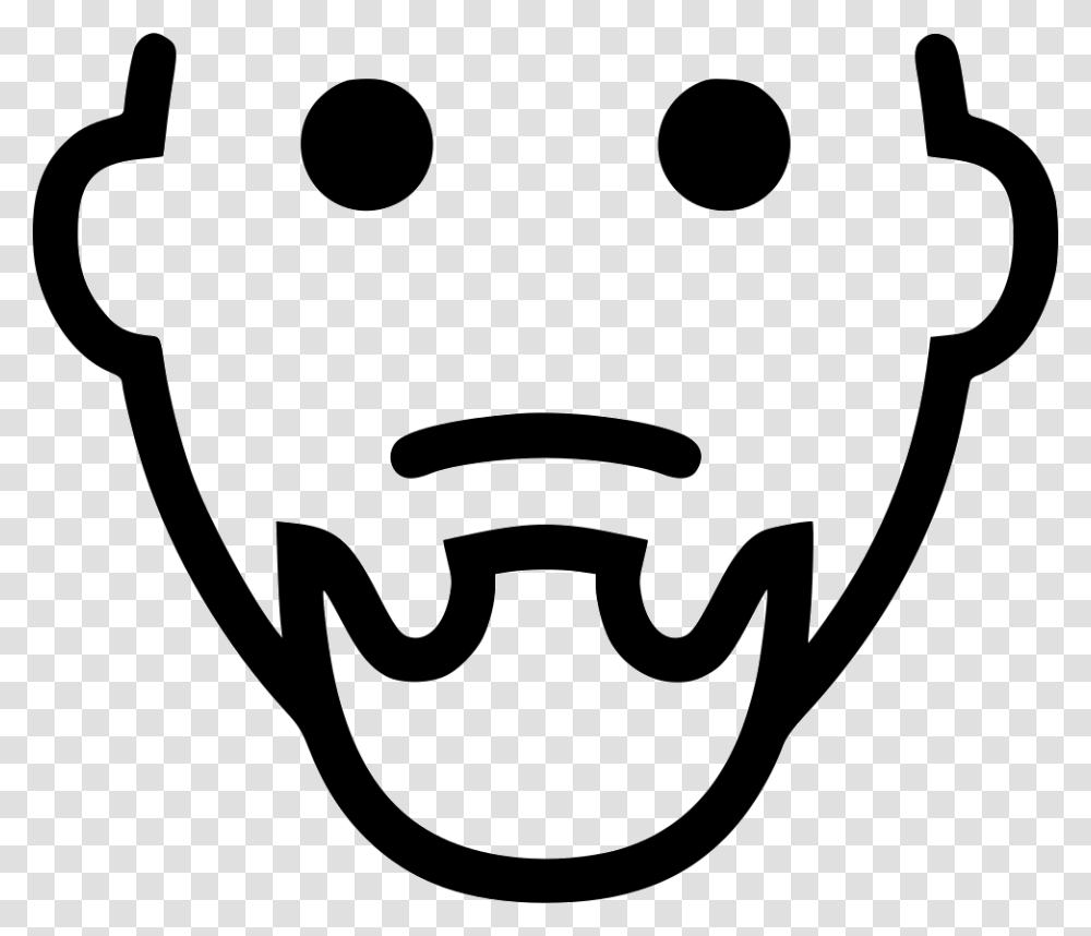 Goatee Icon Free Download, Stencil, Label, Sticker Transparent Png