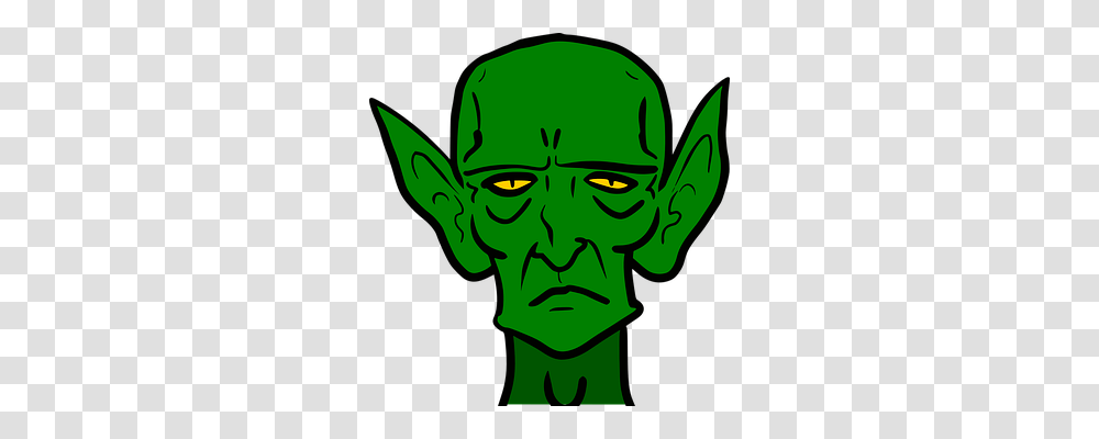 Goblin Emotion, Green, Alien, Face Transparent Png