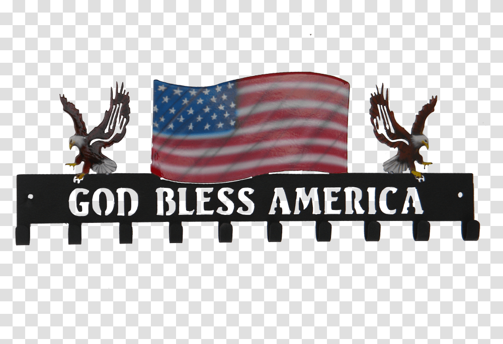 God Bless America On, Flag, American Flag, Bird Transparent Png