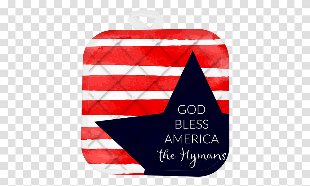 God Bless America Pot Holdertitle God Bless America Triangle, Flag, Gift Transparent Png
