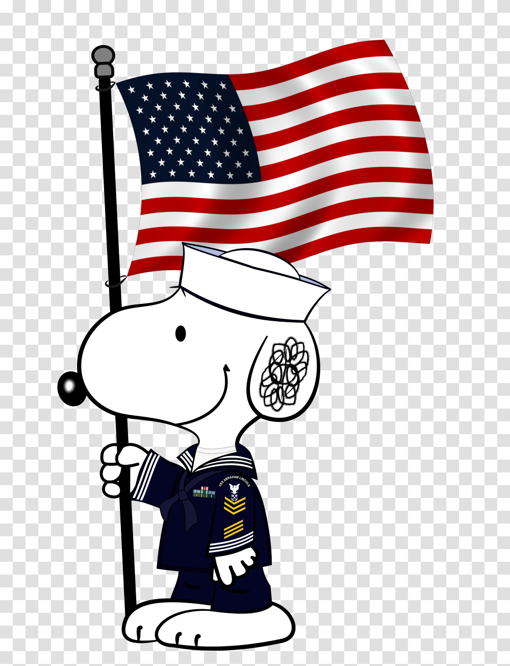 God Bless America Snoopy, Flag, American Flag Transparent Png