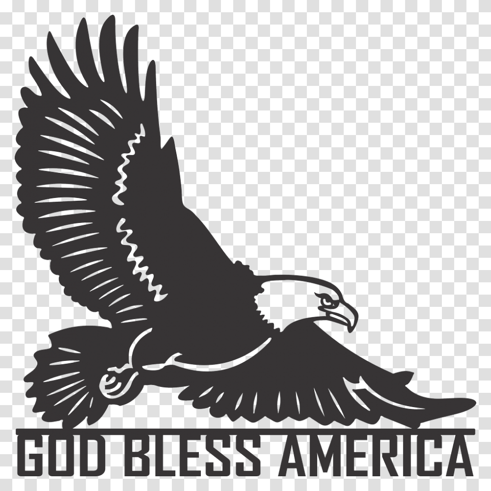 God Bless Usa Eagle, Bird, Animal, Bald Eagle, Flying Transparent Png