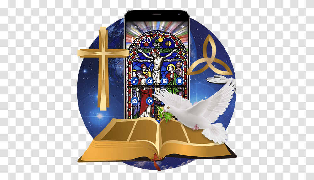 God Christ Jesus Cross Graffiti Theme Full Unlocked Religion, Art, Bird, Animal, Stained Glass Transparent Png