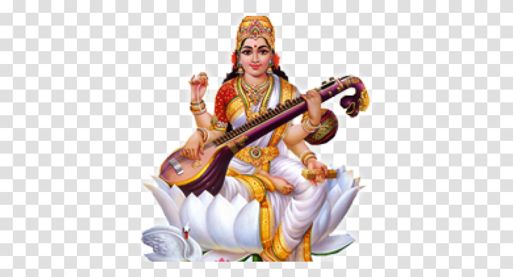 God Images Sarswati Puja Image, Person, Human, Leisure Activities Transparent Png