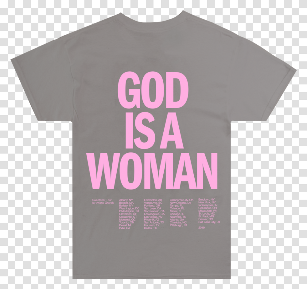 God Is A Woman Merch, Apparel, T-Shirt Transparent Png