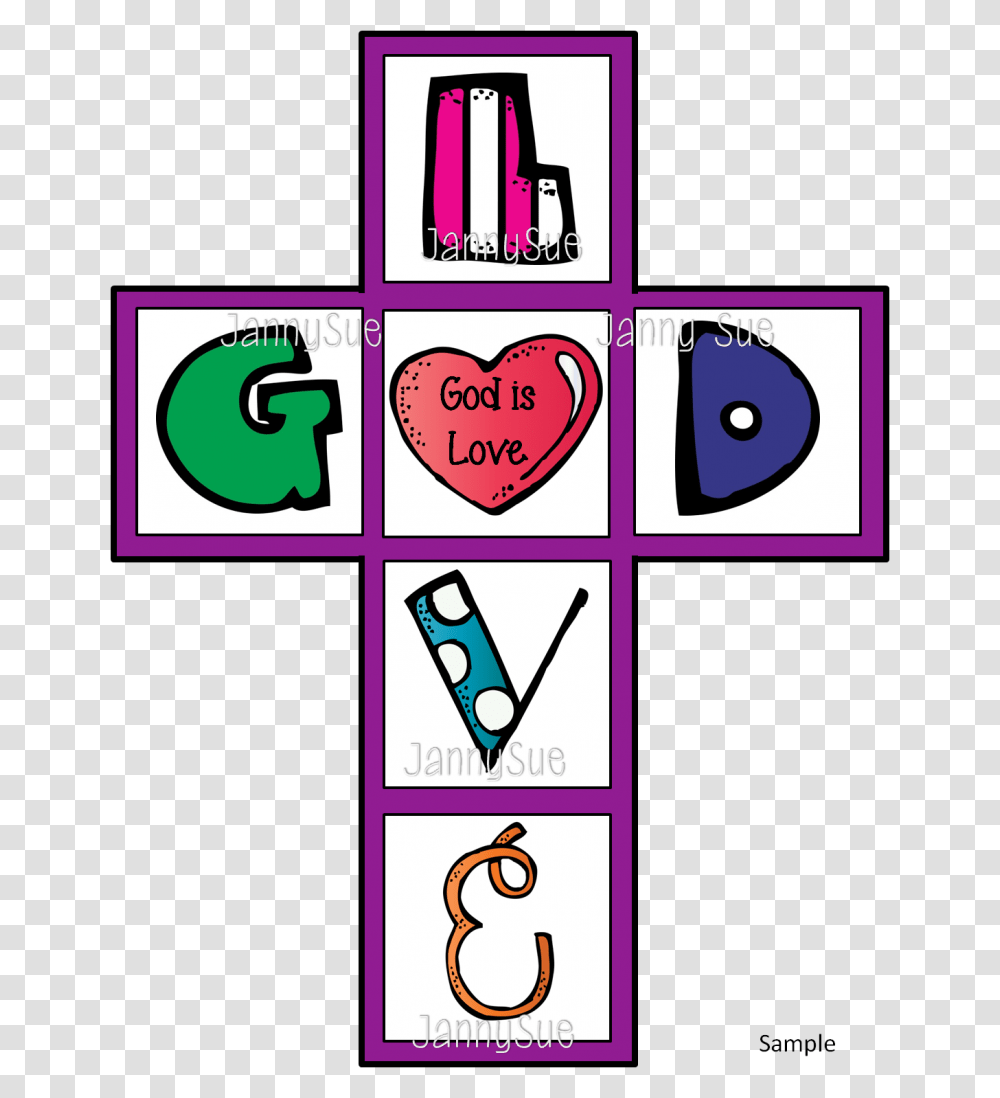 God Is Love Cross Craft, Number, Alphabet Transparent Png