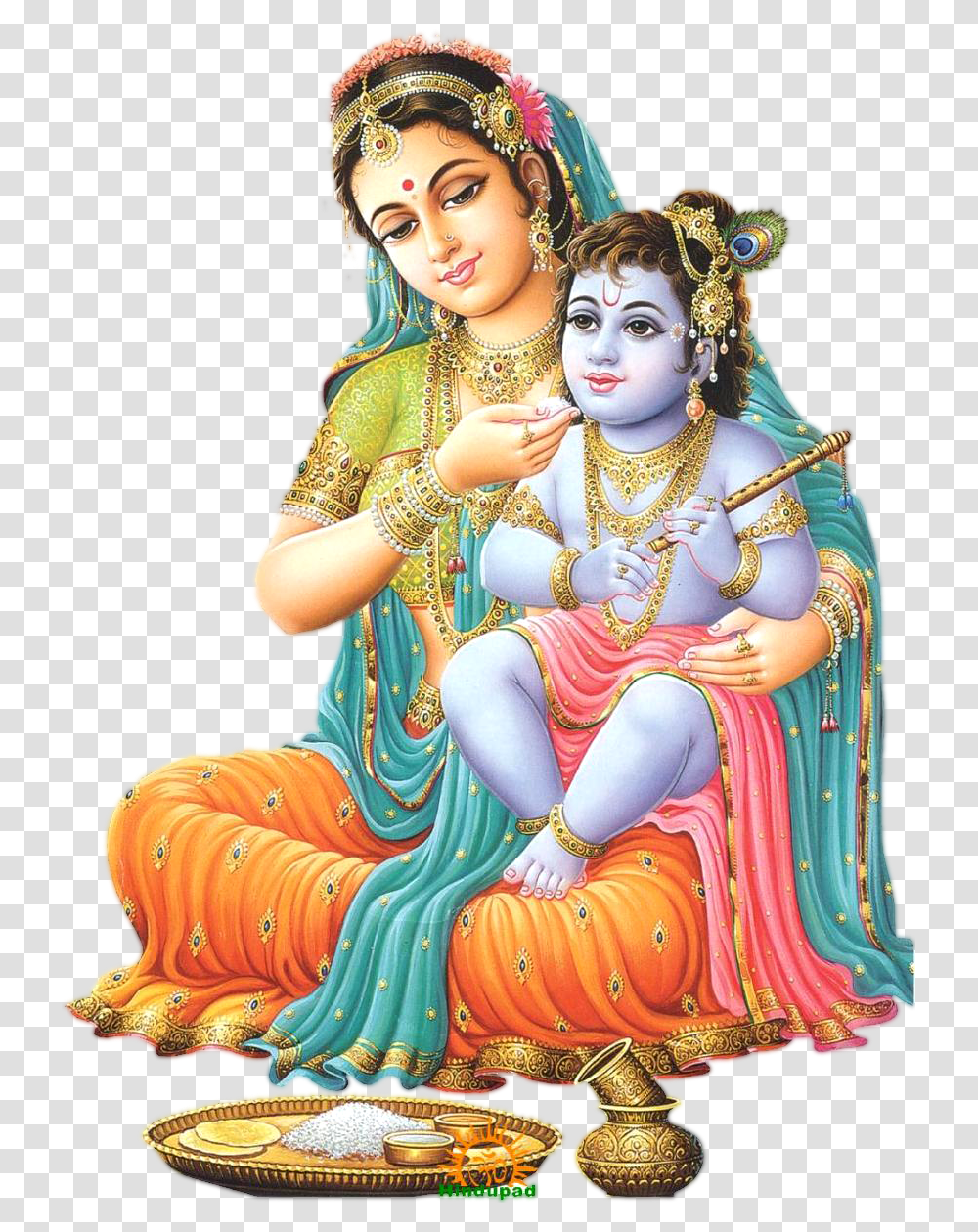 God Krishna, Person, Worship, Painting Transparent Png