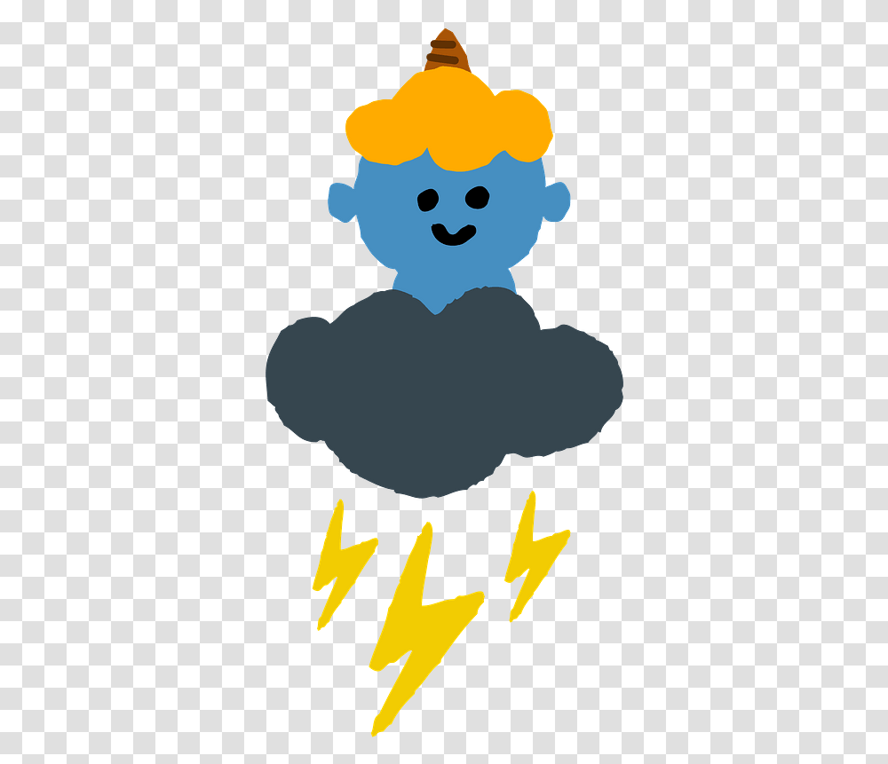 God Of Lightning Clipart Free Download Happy, Silhouette, Face, Crowd Transparent Png