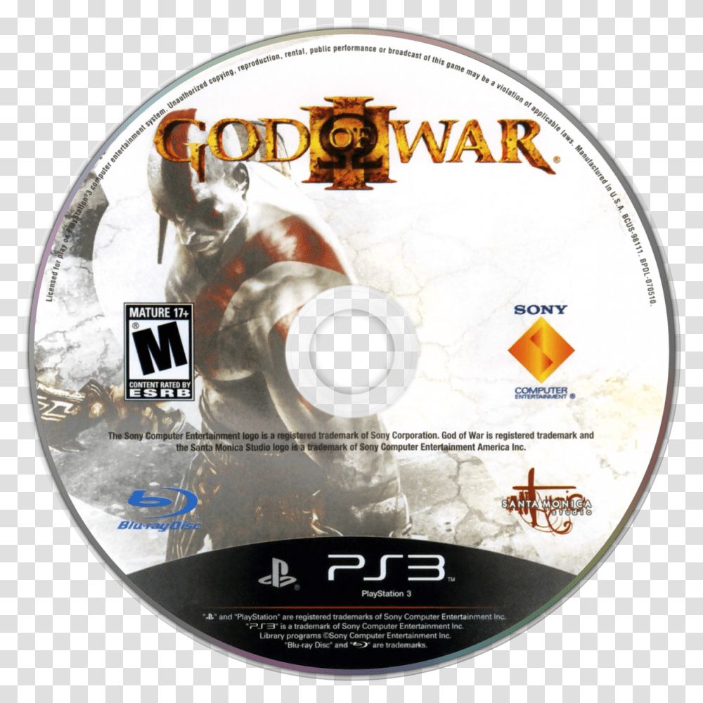 God Of War Iii Details Launchbox Games Database God Of War Iii Disc, Disk, Dvd Transparent Png