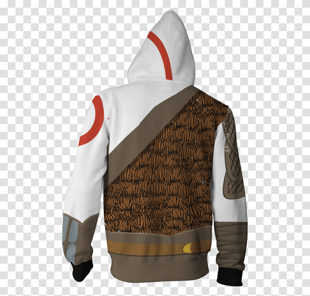 God Of War Kratos Cosplay Zip Up Hoodie Jacket Hood, Apparel, Sleeve, Sweater Transparent Png