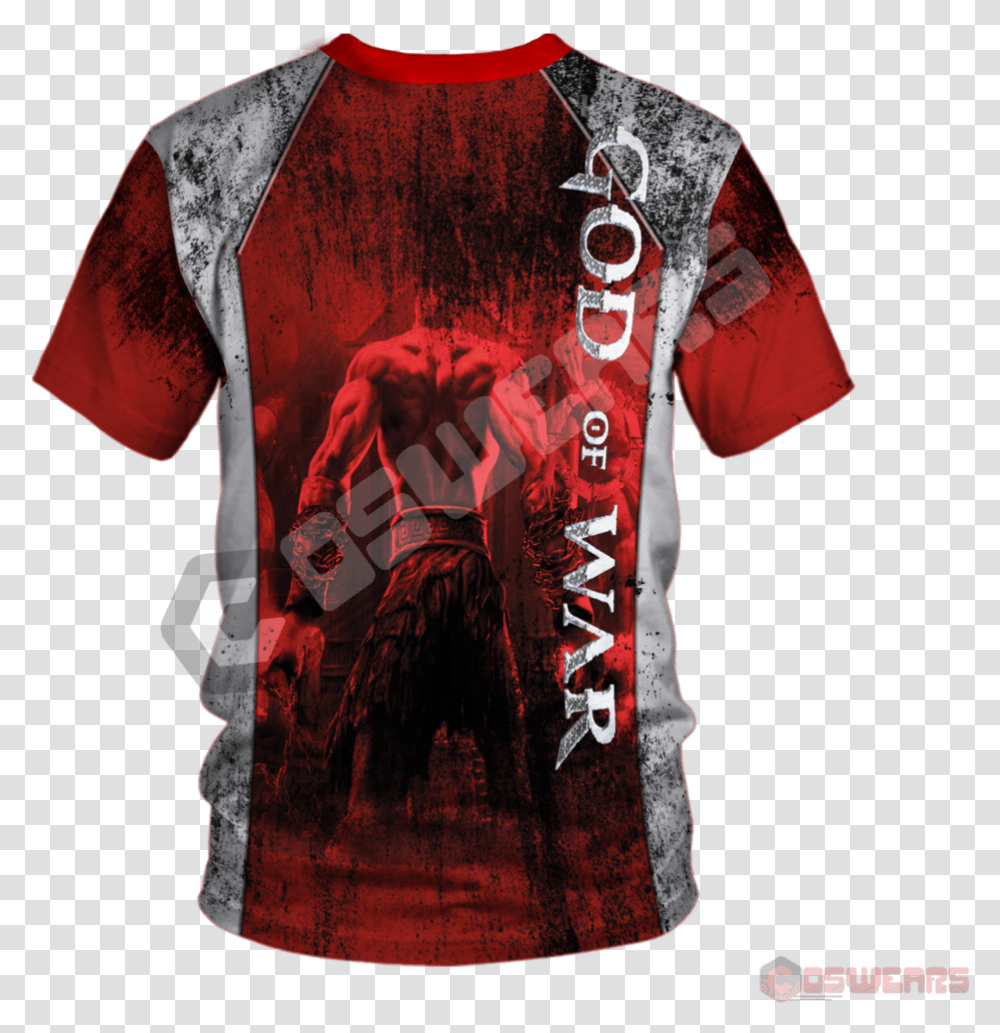 God Of War Logo T Short Sleeve, Clothing, Apparel, Shirt, T-Shirt Transparent Png