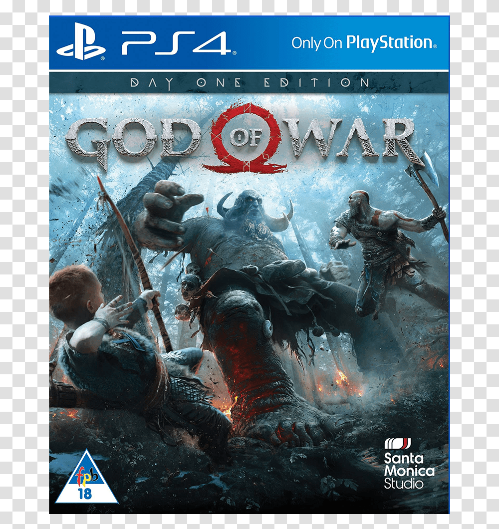 God Of War Ps4 Day One Edition, Poster, Advertisement, Person, Painting Transparent Png