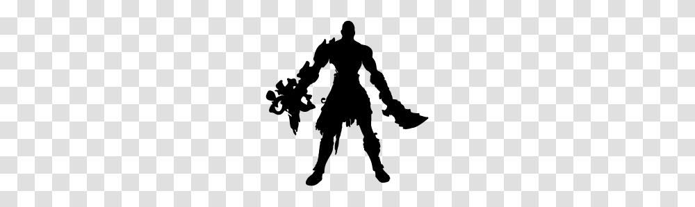 God Of War Silhouettes Silhouettes Of God Of War, Person, Human, Stencil, Ninja Transparent Png