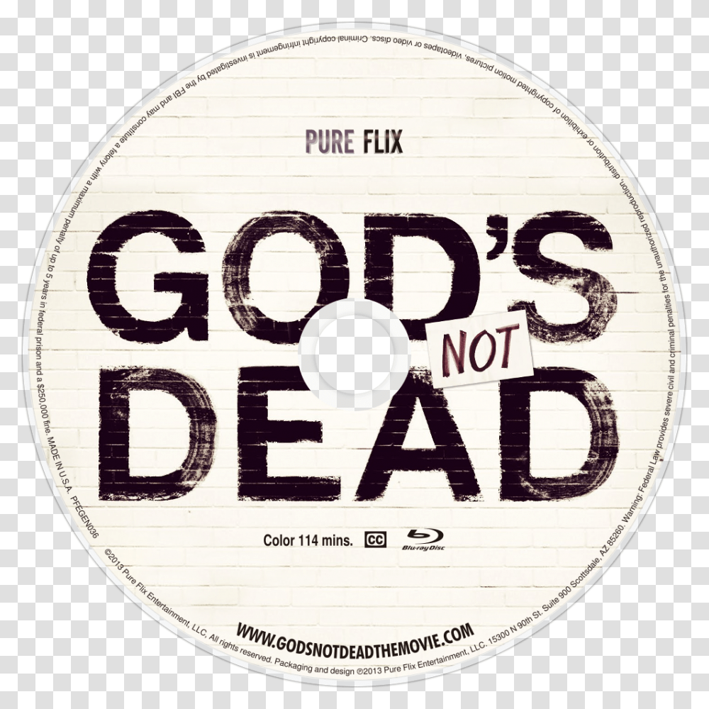 God Ray God's Not Dead Bluray Disc Image Circle, Label, Disk, Dvd Transparent Png