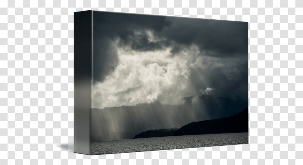 God Rays Shine Through Clouds Photographic Paper, Nature, Outdoors, Weather, Cumulus Transparent Png