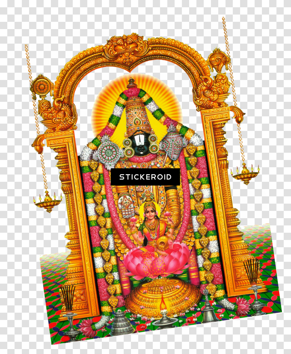 God Venkatesh Images Hd Download Venkateswara Swamy Images Download, Person, Architecture, Building, Crowd Transparent Png