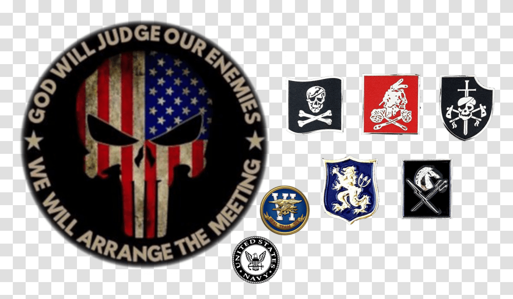 God Will Judge Our Enemies We Arrange, Logo, Trademark, Emblem Transparent Png
