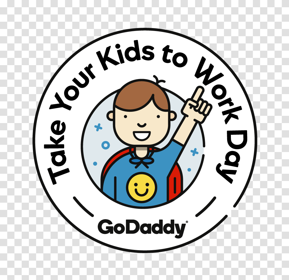 Godaddy Celebrates Take Your Kids To Work Day With Entrepreneur Kid, Label, Logo Transparent Png