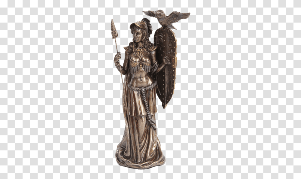 Goddess Athena Statue, Bronze, Armor, Person, Human Transparent Png