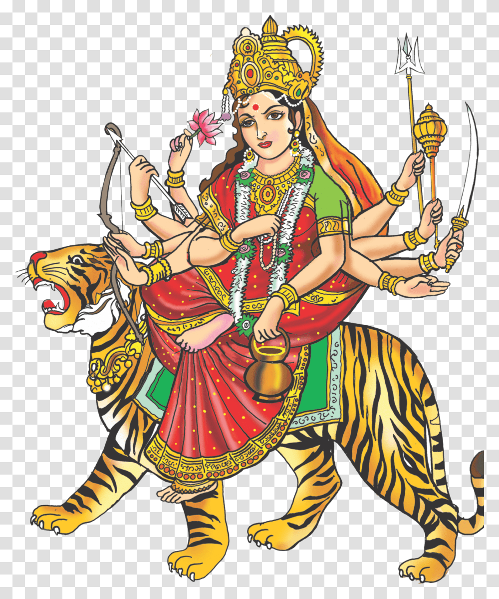 Goddess Navdurga Images Nav Durga Image, Person, Human, Costume, Leisure Activities Transparent Png