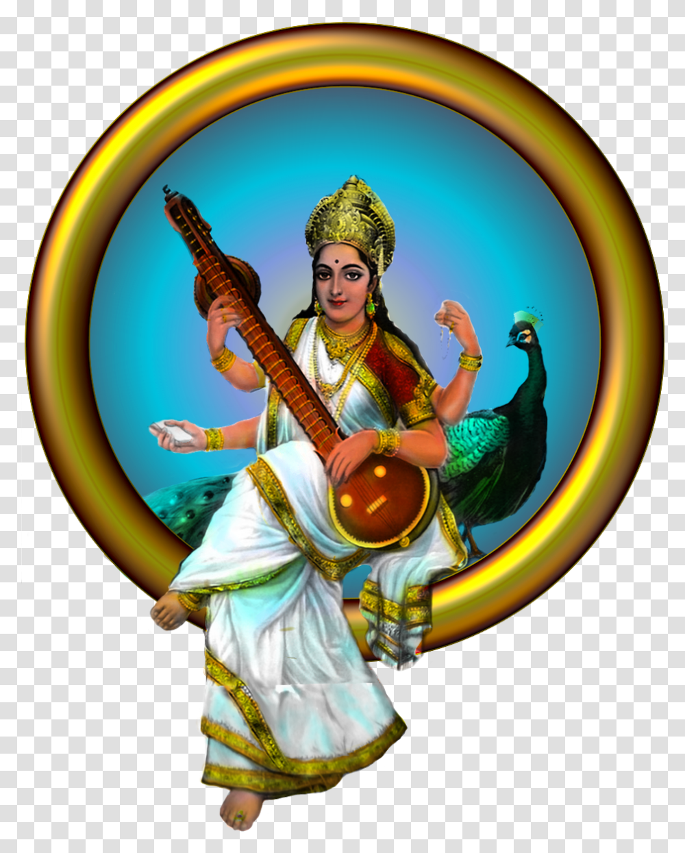 Goddess Saraswati, Leisure Activities, Person, Guitar, Musical Instrument Transparent Png