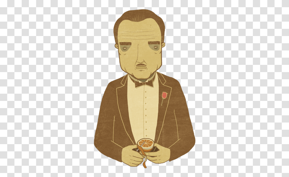 Godfather Graphic Tee Shirt Cartoon, Person, Human, Performer, Clothing Transparent Png