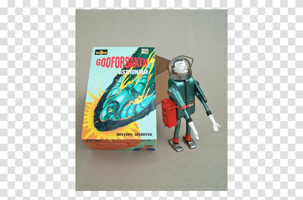 Godforsaken Astronaut, Book, Robot, Toy, Person Transparent Png