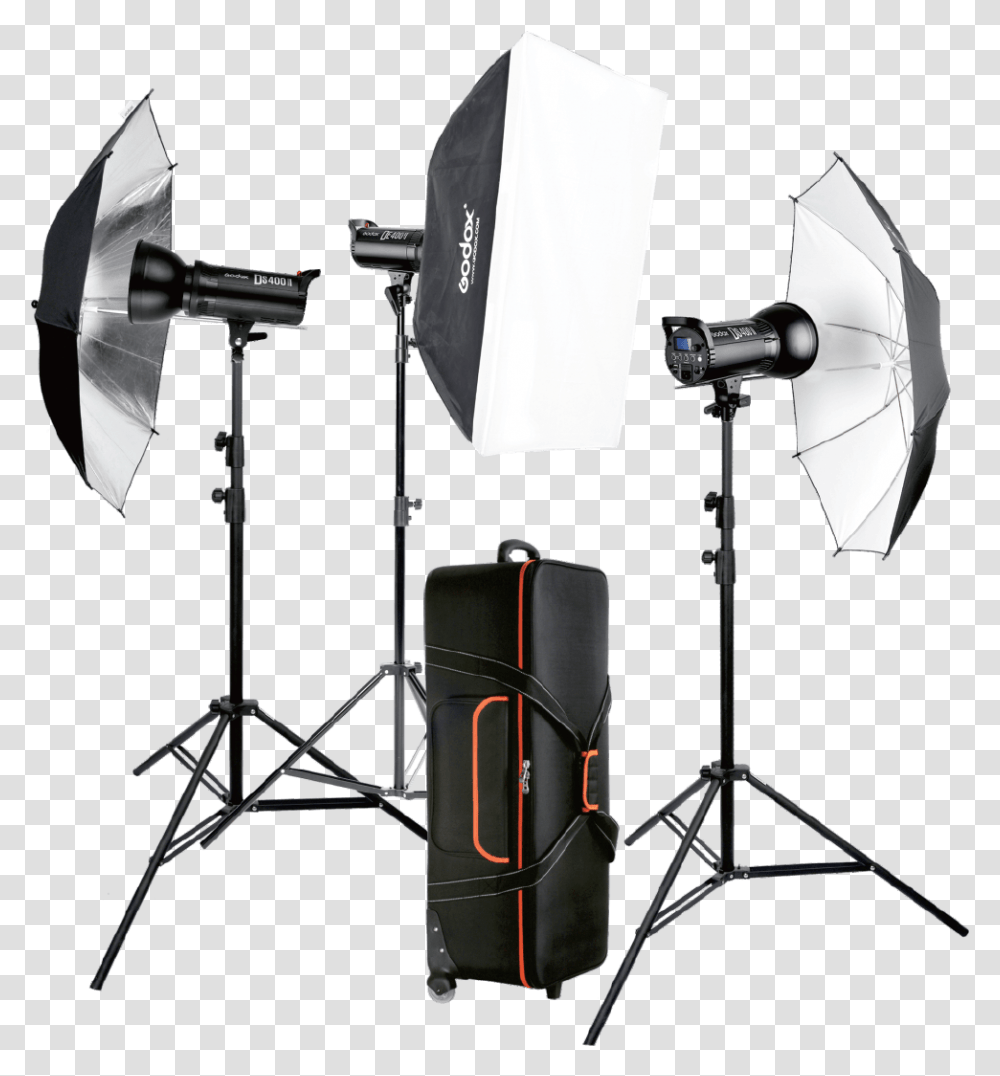 Godox Dsii Flash Kit 2xds300ii 1xds400ii Godox Studio Godox Sk400 Kit, Bow, Tripod, Electronics, Speaker Transparent Png