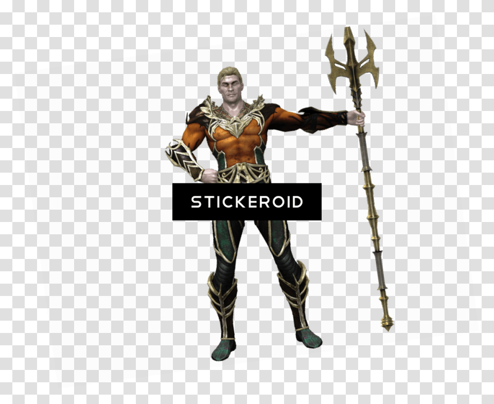 Gods Among Injustice 2 Aquaman Download Figurine, Person, Human, Weapon, Weaponry Transparent Png