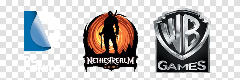 Gods Among Us Netherrealm Studios Logo, Person, Human, Fireman Transparent Png