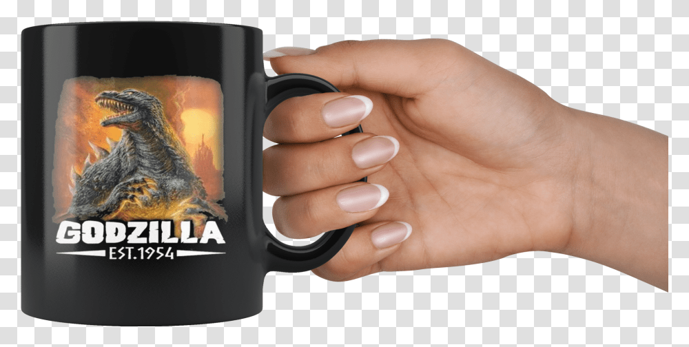 Godzilla 1954, Person, Bird, Coffee Cup, Chicken Transparent Png
