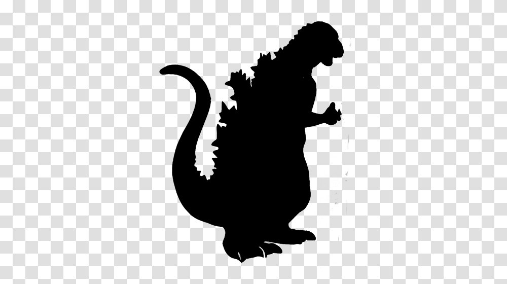 Godzilla Die Cut Vinyl Decal Characters, Silhouette, Person, Human, Stencil Transparent Png