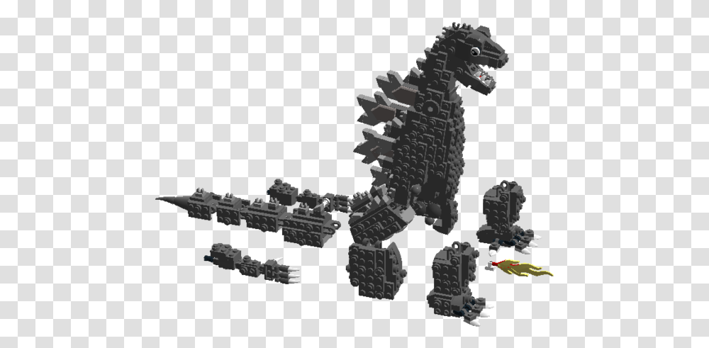 Godzilla Lego Mastramicoset Brick101 Final1 Lego Godzilla Instructions, Dragon, Animal, Minecraft Transparent Png