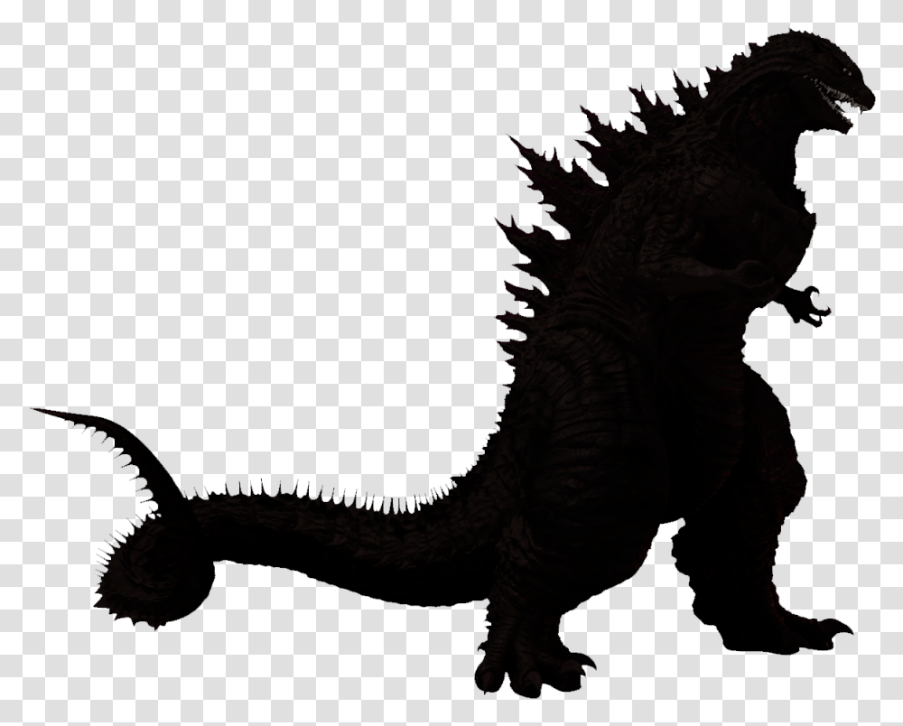 Godzilla Reboot Silhouette Kaiju Clip Art Godzilla Clipart, Dinosaur, Reptile, Animal, T-Rex Transparent Png